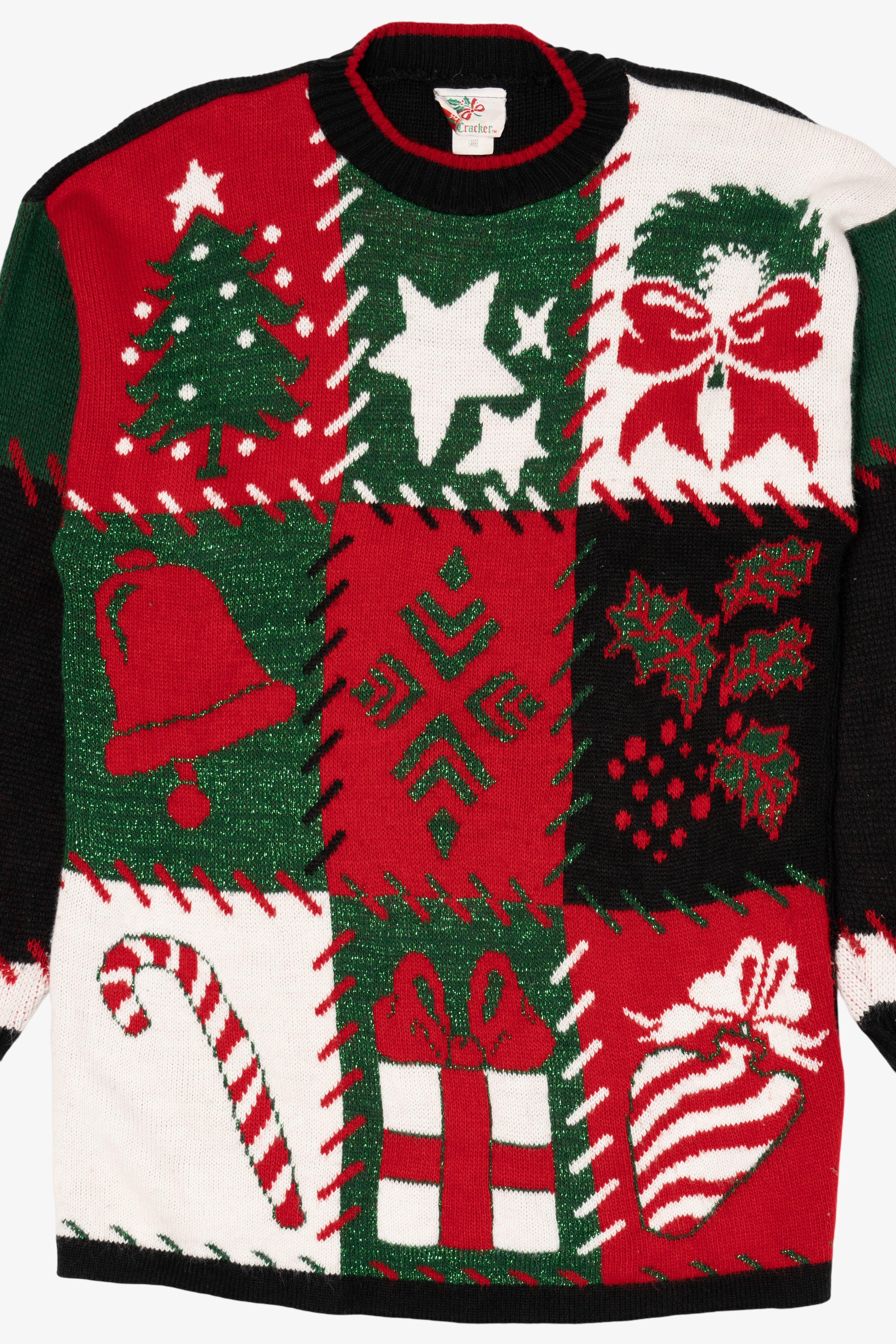 Vintage Black Nutcracker Ugly Christmas Pullover (1980s)