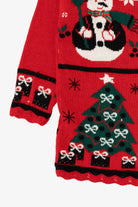 Vintage Red Nutcracker Angels Ugly Christmas Pullover (1980s)