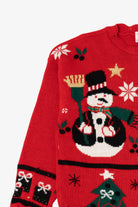 Vintage Red Nutcracker Angels Ugly Christmas Pullover (1980s)