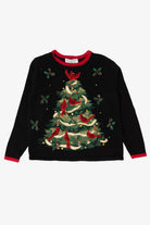 Vintage Black Tiara International Cardinals In Tree Ugly Christmas Pullover (2000s)