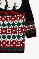 Vintage Black Holiday Time Dogs Ugly Christmas Pullover (1980s)