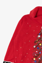 Vintage Red Victoria Jones Bejeweled Tree Ugly Christmas Pullover (1990s)