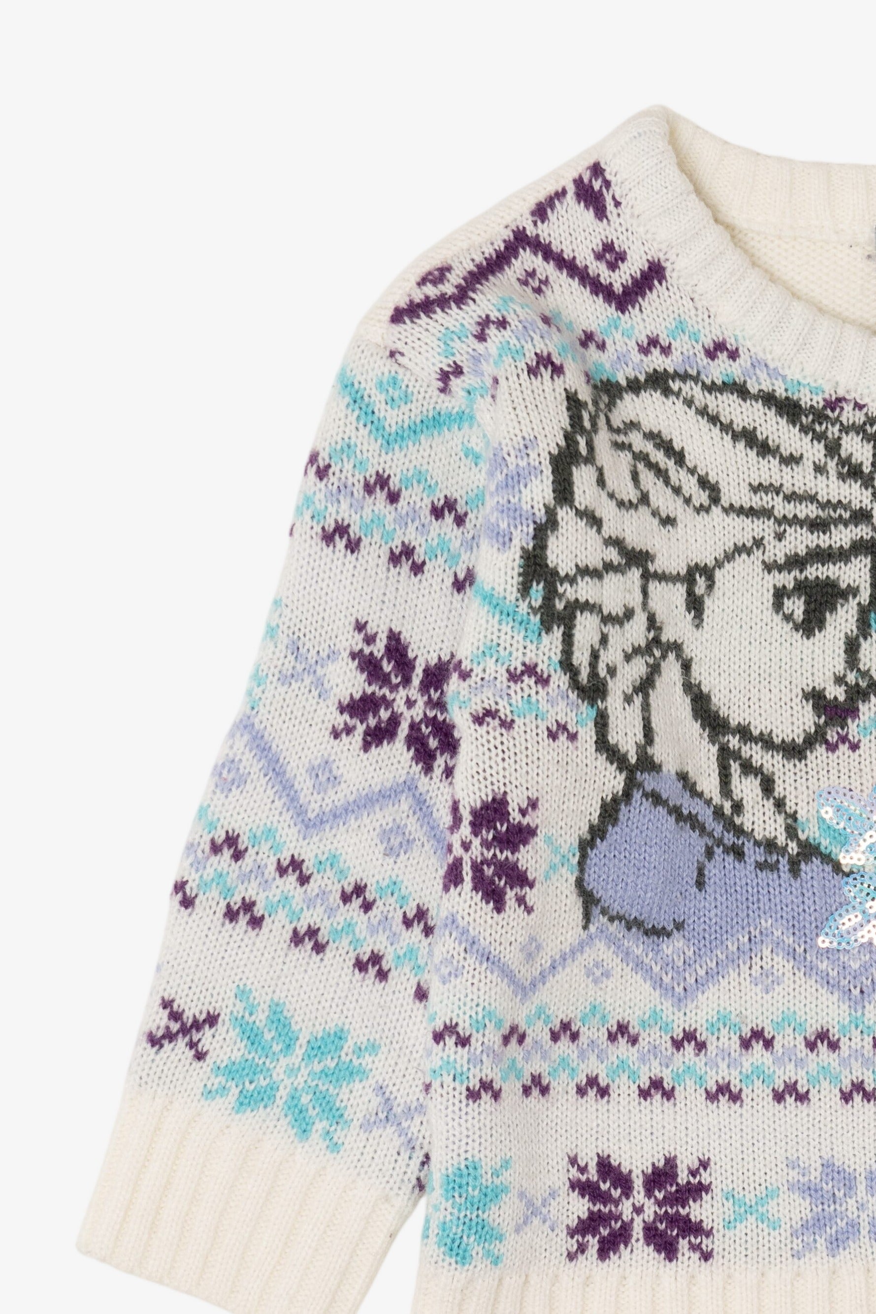 Kid Sized Disney Frozen 2 Elsa And Anna Ugly Christmas Sweater (2020s)