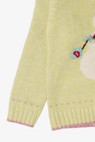 Vintage Kid Sized Light Green Nannettegirl Snowmen Ugly Christmas Sweater (sz 6) (1990s)