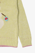 Vintage Kid Sized Light Green Nannettegirl Snowmen Ugly Christmas Sweater (sz 6) (1990s)