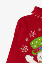Vintage Kid Sized Red Heirloom Collectible Snowmen Ugly Christmas Pullover (sz 8/10) (2000s)