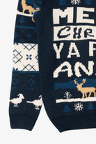 Navy Blue "Merry Christmas Ya Filthy Animal" Christmas Pullover (2020s)