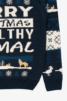 Navy Blue "Merry Christmas Ya Filthy Animal" Christmas Pullover (2020s)
