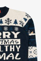 Navy Blue "Merry Christmas Ya Filthy Animal" Christmas Pullover (2020s)