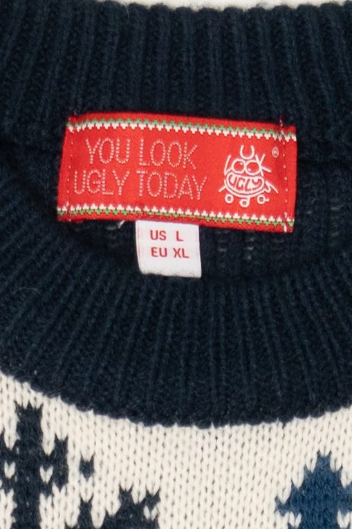 Navy Blue "Merry Christmas Ya Filthy Animal" Christmas Pullover (2020s)