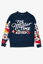 Navy Blue Miller Lite "It's Miller Time" Ugly Christmas Pullover (2020s)