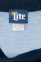 Navy Blue Miller Lite "It's Miller Time" Ugly Christmas Pullover (2020s)