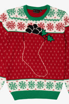 Red BPC Selection Stockings Ugly Christmas Pullover (2020s)