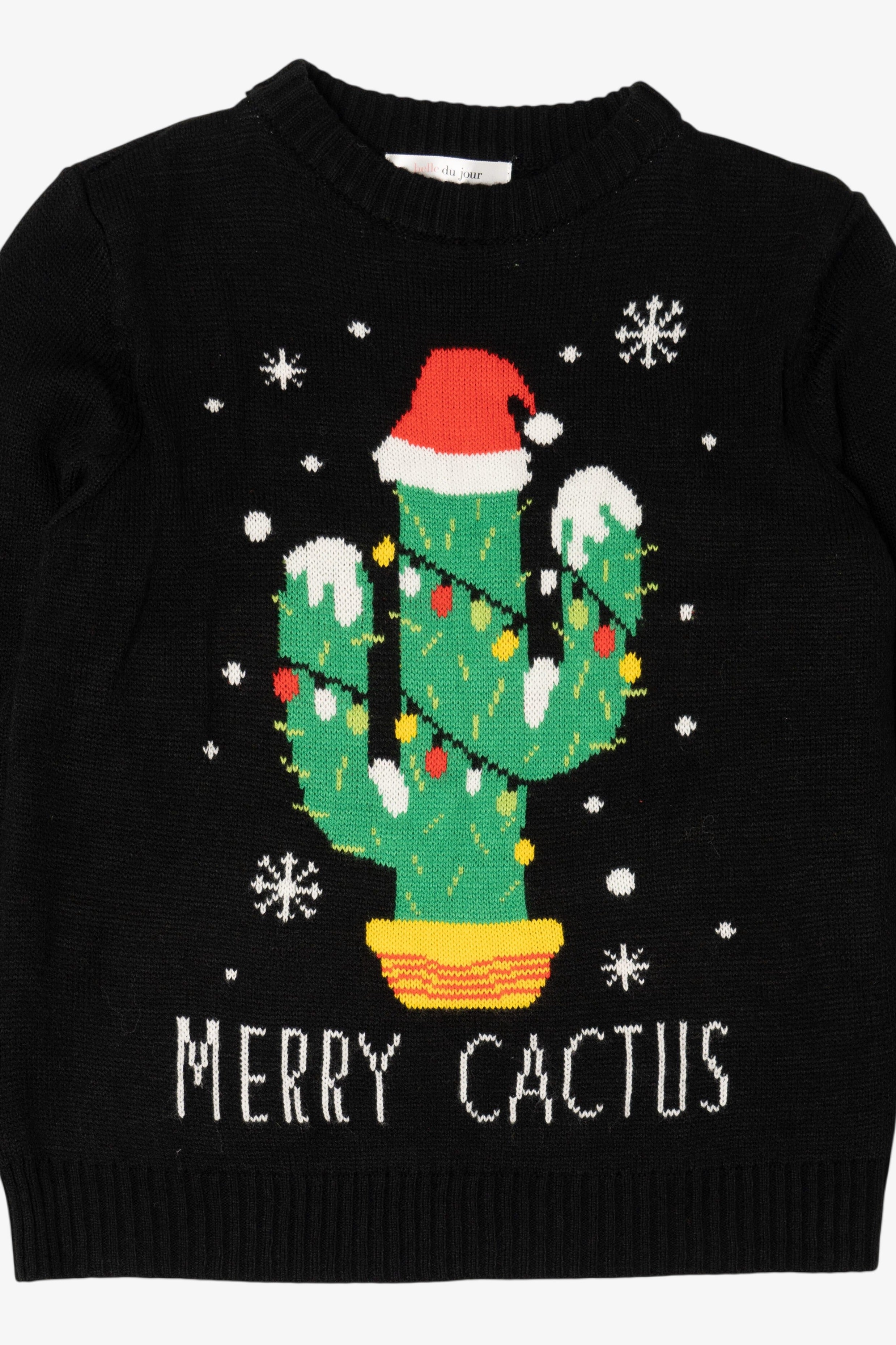 Black Belle Du Jour "Merry Cactus" Ugly Christmas Pullover (2020s)