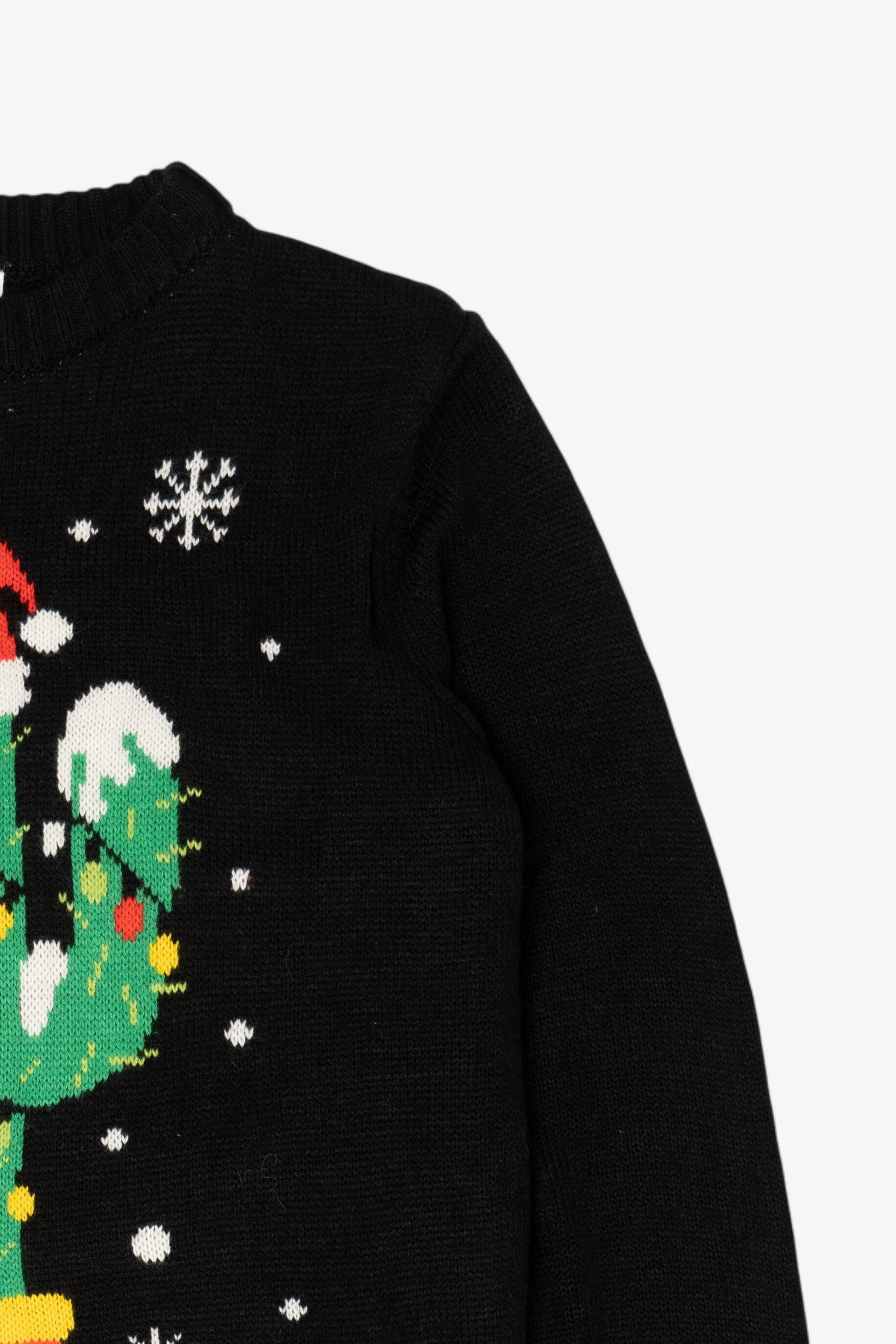 Black Belle Du Jour "Merry Cactus" Ugly Christmas Pullover (2020s)