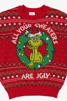 Red "All Your Sweaters Are Ugly" The Grinch Ugly Christmas Pullover (2020s)