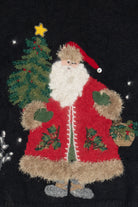 Vintage David Brooks Santa With Tree Christmas Pullover (2000s)