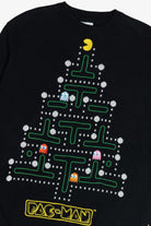 Pac-Man Christmas Tree Embroidered Ugly Christmas Sweater (2010s)