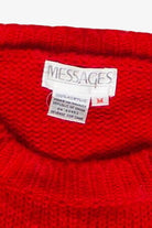 Vintage Messages Santa's Sleigh Knit Christmas Sweater