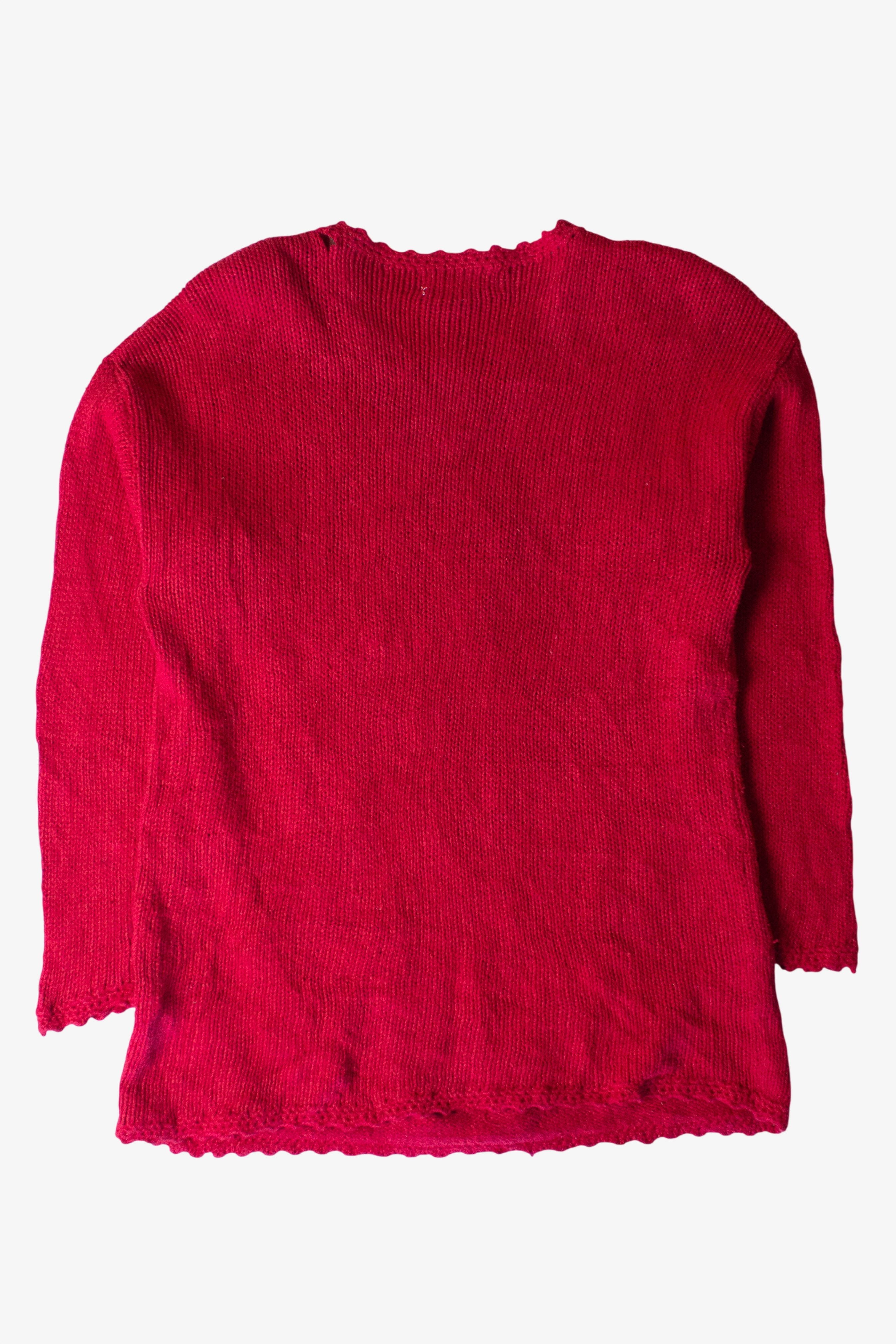 Vintage Red Big Tree Ugly Christmas Sweater (1990s)