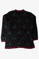 Vintage Wreath And Bear Ugly Christmas Sweater (1990s)