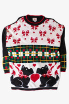 Vintage Dog Bows Ugly Christmas Sweater (1990s)