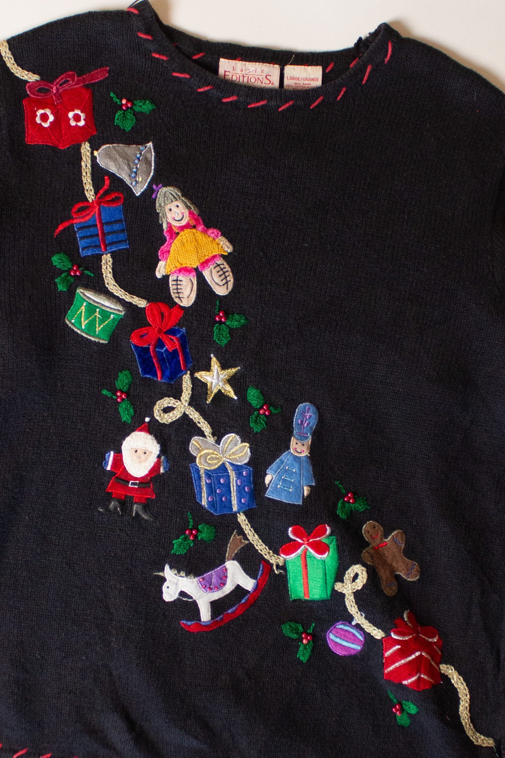 Vintage Dolls Ugly Christmas Sweater (1990s)