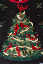 Vintage Tree Cardinals Ugly Christmas Sweater (1990s)