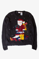 Vintage Big Santa Ugly Christmas Sweater (1990s)