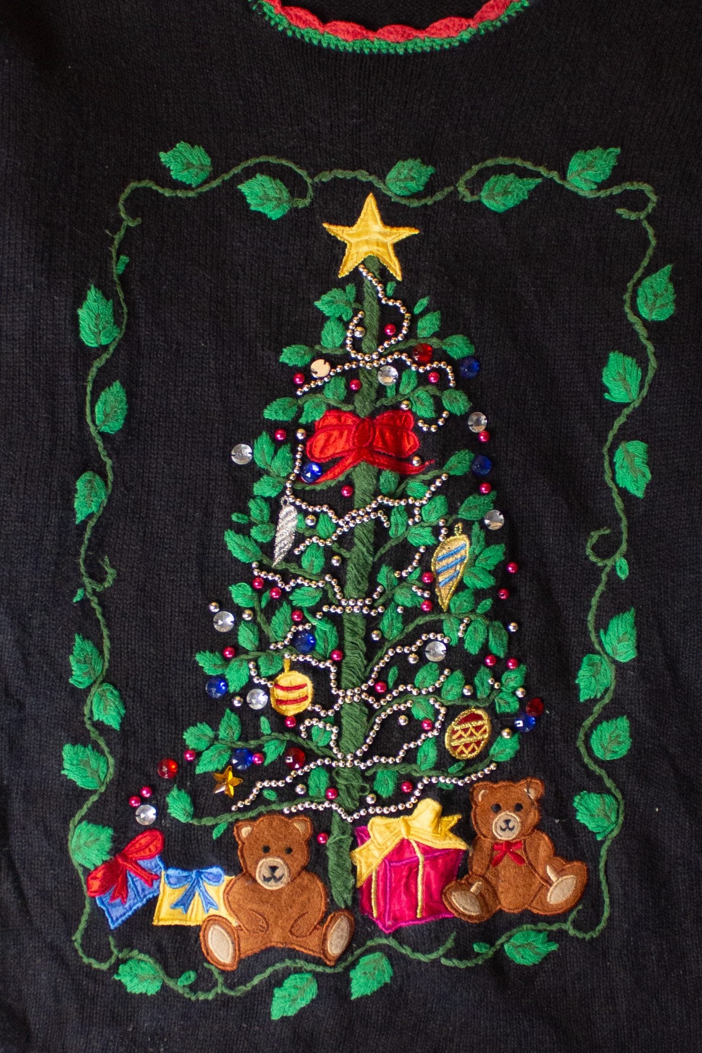 Vintage Milano Tree Ugly Christmas Sweater (1980s)