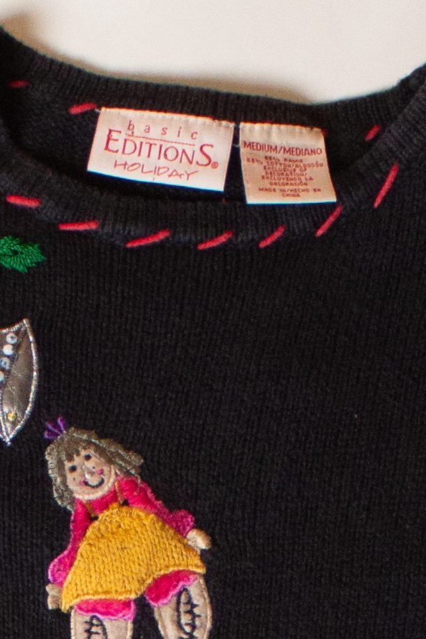 Vintage Black Dolls Ugly Christmas Sweater (1990s)