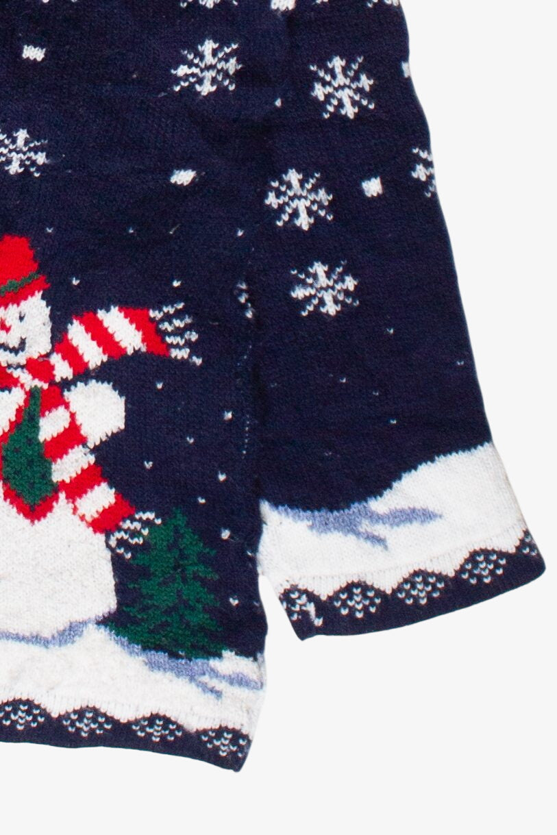 Vintage Snowman Triplets Sycamore Ugly Christmas Sweater
