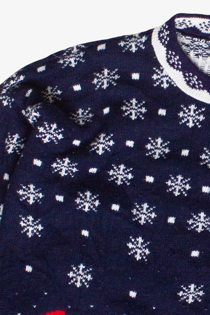 Vintage Snowman Triplets Sycamore Ugly Christmas Sweater