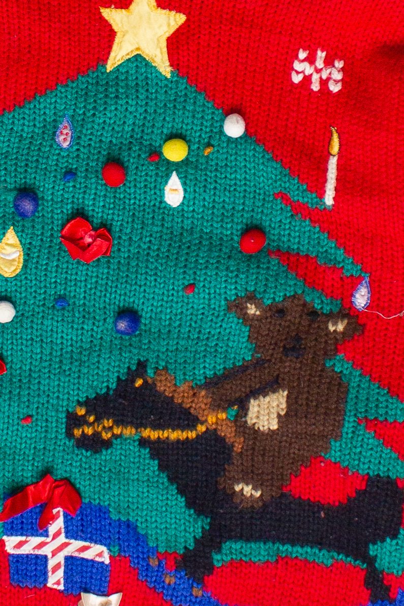Vintage Karen Scott Christmas Toys Turtleneck Ugly Christmas Sweater