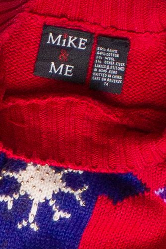 Vintage Mike & Me Sweater Collection Ugly Christmas Sweater (1990s)