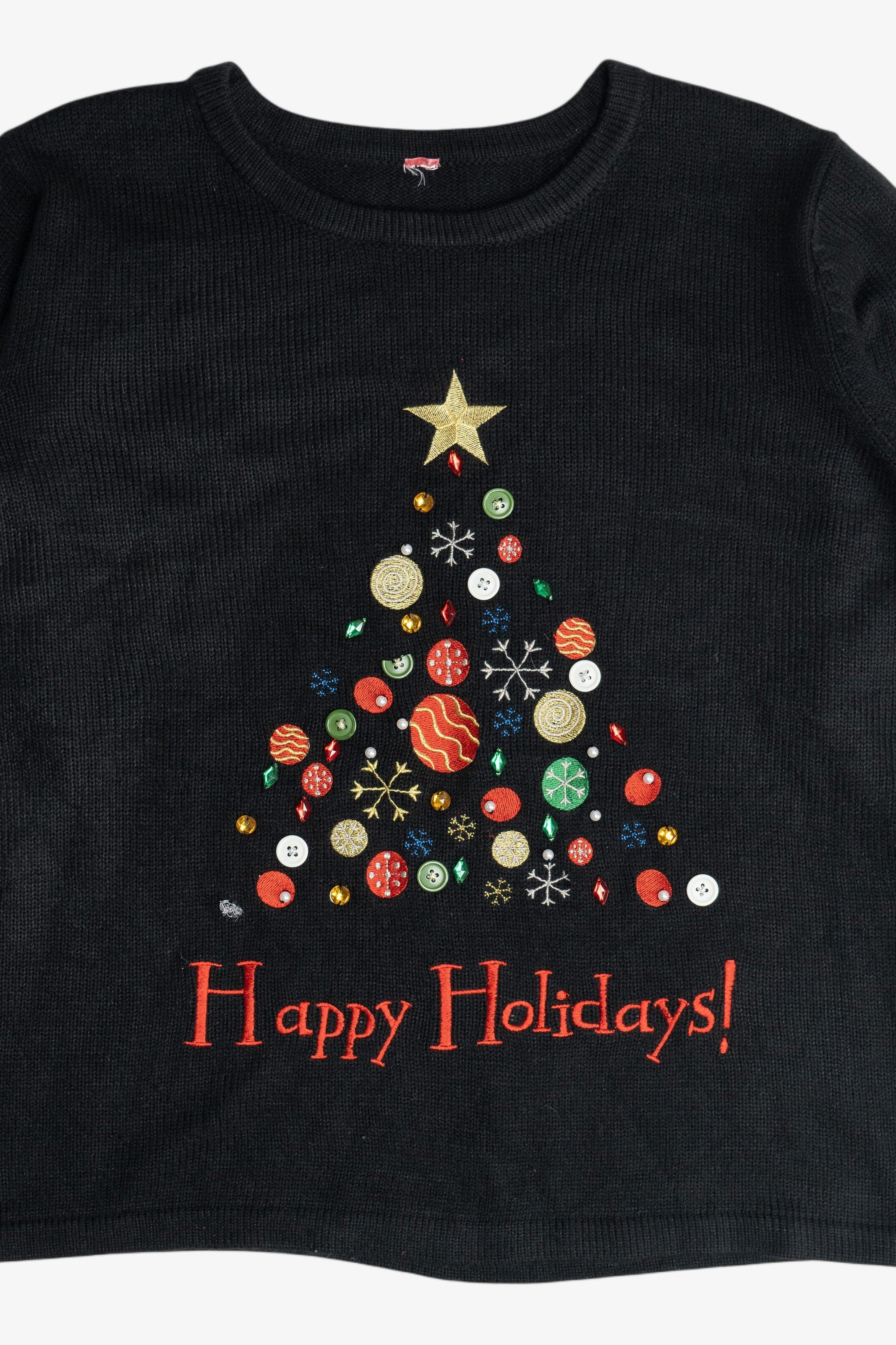 Vintage "Happy Holidays!" Ugly Christmas Sweater (2000s)