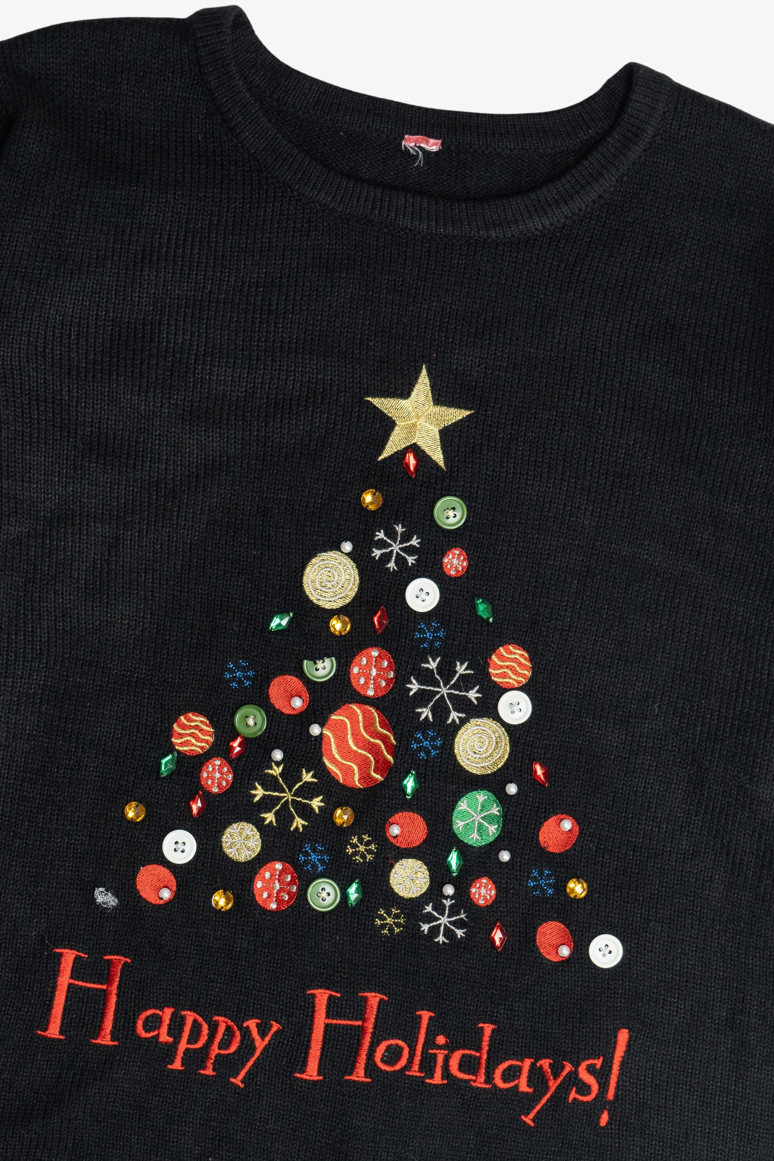 Vintage "Happy Holidays!" Ugly Christmas Sweater (2000s)