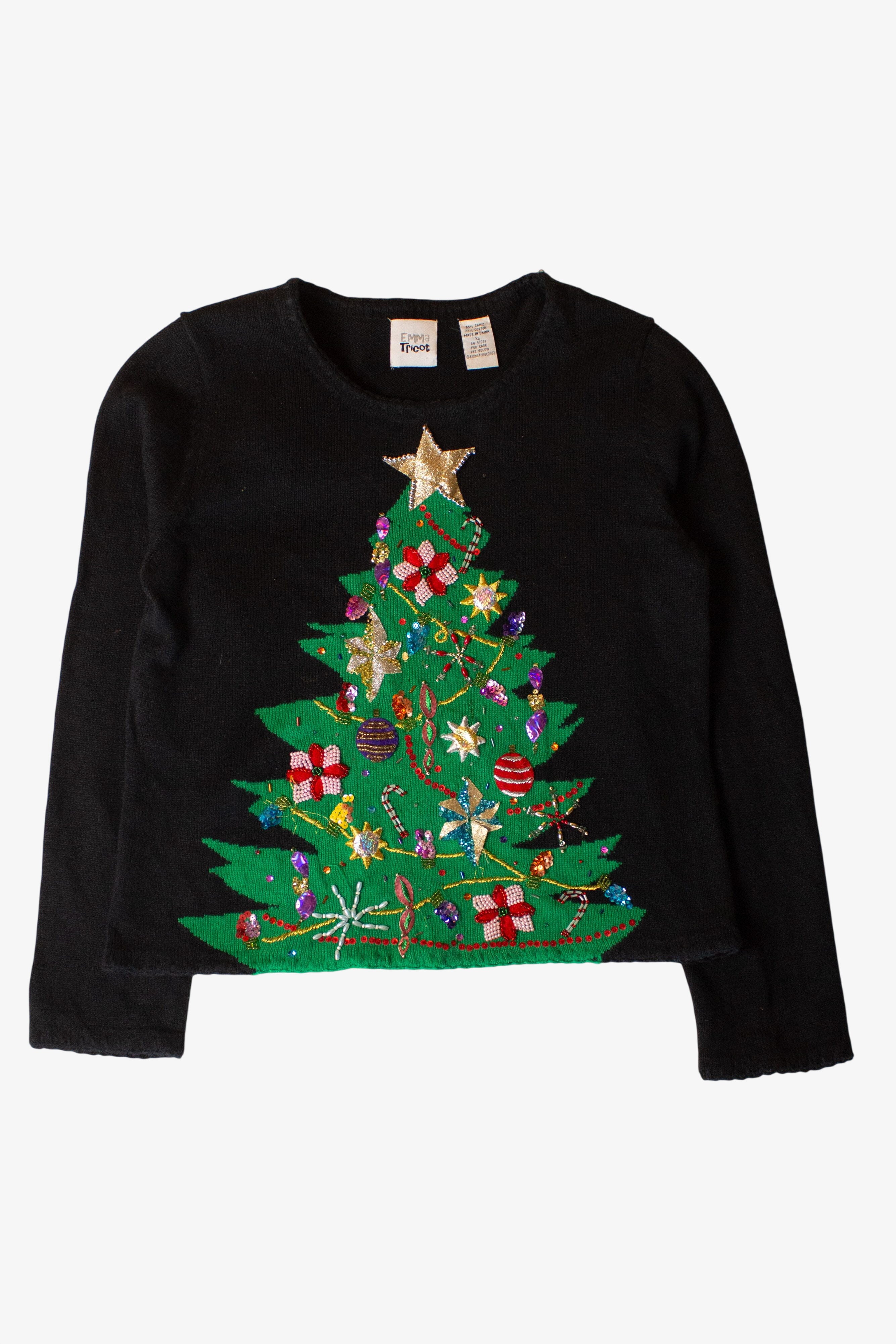 Vintage Black Emma Tricot Christmas Pullover (2000s)