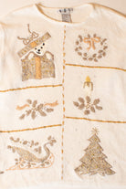 Vintage White Ugly Christmas Sweater (1990s)