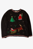 Vintage Santas Ugly Christmas Sweater (1990s)