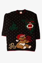 Vintage Teddy Bear Christmas Sweater (1990s)