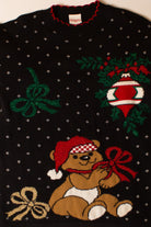 Vintage Teddy Bear Christmas Sweater (1990s)