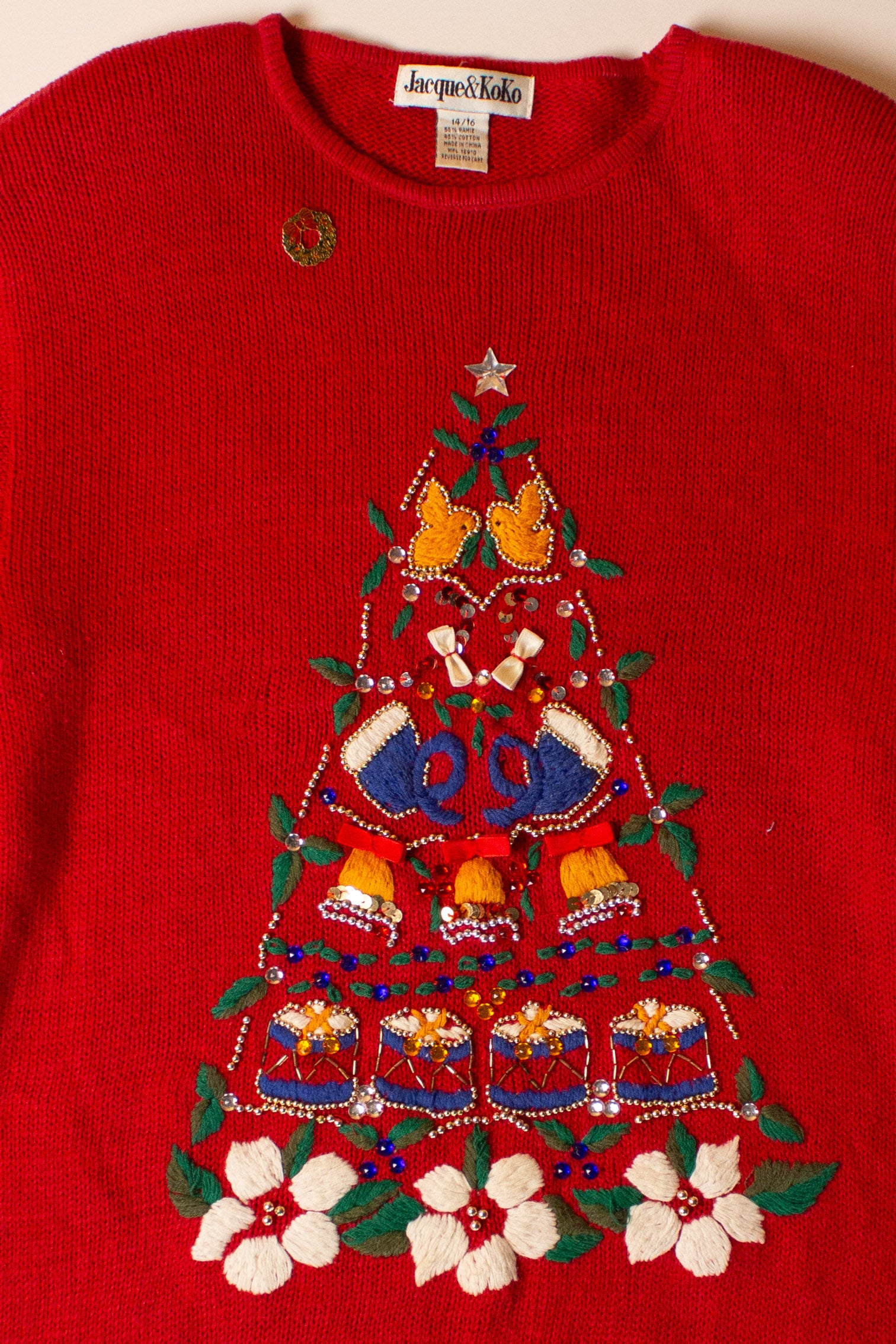 Vintage Jacque & Koko Christmas Sweater (1990s)