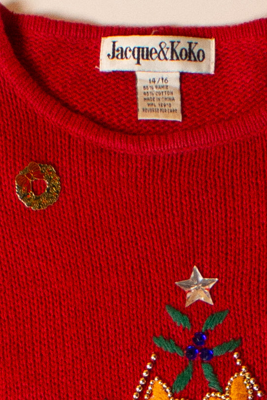 Vintage Jacque & Koko Christmas Sweater (1990s)