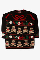 Vintage Black Bears Ugly Christmas Sweater (1990s)