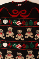 Vintage Black Bears Ugly Christmas Sweater (1990s)