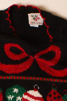 Vintage Black Bears Ugly Christmas Sweater (1990s)