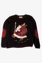 Vintage Santa Patches Christmas Sweater (1990s)
