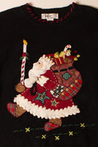 Vintage Santa Patches Christmas Sweater (1990s)