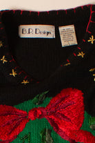 Vintage Wreath Bears Christmas Sweater (1990s)